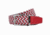Nexbelt Braided Belt, Red/Grey/White, Up to 50 Waist, PCD1657