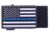 Nexbelt Thin Blue Line Classic EDC Buckle, Black/Blue, 1.38in, BCS6885