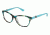 Nicole Miller Arden Single Vision Prescription Eyeglasses - Frame BLUE TORTOISE, Size 52/15mm NMARDEN02