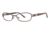 Nicole Miller Barrow Progressive Prescription Eyeglasses - Frame Matte Chocolate Brown/Brown, Size 52/16mm NMBARROW02