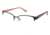 Nicole Miller Cozine Single Vision Prescription Eyeglasses - Frame Matte Black, Size 51/17mm NMCOZINE01