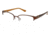 Nicole Miller Cozine Single Vision Prescription Eyeglasses - Frame Matte Brown, Size 51/17mm NMCOZINE02