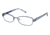 Nicole Miller Fleur Bifocal Prescription Eyeglasses - Frame Navy, Size 49/15mm NMFLEUR03