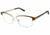 Nicole Miller Foster Bifocal Prescription Eyeglasses - Frame Matte Brown, Size 56/15mm NMFOSTER02