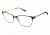 Nicole Miller Glenmore Progressive Prescription Eyeglasses - Frame Black/Gold, Size 55/16mm NMGLENMORE01