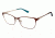 Nicole Miller Glenmore Progressive Prescription Eyeglasses - Frame Brown/Gold, Size 55/16mm NMGLENMORE02