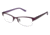Nicole Miller Jasper Single Vision Prescription Eyeglasses - Frame MATTE PURPLE, Size 51/18mm NMJASPER03