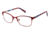 Nicole Miller Liana Eyeglass Frames - Frame Burgundy/ Red, Size 49/16mm NMLIANA03