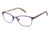 Nicole Miller Liana Eyeglass Frames - Frame Purple / Mosaic, Size 49/16mm NMLIANA02
