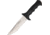 Nieto Cuchillo Combate Fixed Blade Knife, SS Plain Blade, Black handle NIE184