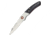 Nieto Linea Climber Folder Folding Knife,2.75in,Black,Canvas Micarta Handle NIE402N