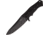 Nieto Pro Tech Spindrift Fixed Blade Knife,Plain Edge Blade,Black G-10 Handle PTKSD3