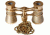 LaScala Optics CARMEN Opera Glasses - Titanium Body, Golden Rings