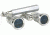LaScala Optics IOLANTA Lorgnette Opera Glasses - Platinum body, Silver Rings