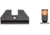 Night Fision Accur8 Student Gun Night Sight Set, Glock 42/43/43X, Orange Front Ring, One-Dot Rear, GLK-003-015-OGZG