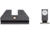 Night Fision Accur8 Student Gun Night Sight Set, Glock 42/43/43X, White Front Ring, One-Dot Rear, GLK-003-015-WGZG