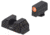 Night Fision Costa Ludus Night Sight Set, Glock 42/43/43X, Orange Front Ring, Horizontal Tritium Bar Rear, GLK-003-010-OGXG
