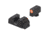 Night Fision Costa Ludus Night Sight Set, Glock 17/19/34, Orange Front, Black, GLK-001-010-OGXG
