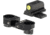 Night Fision Optic Mounted Stealth Series Square-Notch Tritium Pistol Night Sight, SIG Sauer M18/M17, Yellow Front, Green Tritium Rear, Black, SIG-OMS-M1718-SCS-YGZG
