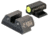Night Fision Standard Height Night Sight Set, FN 509, Yellow Front Ring, FNH-101-003-YGZG