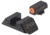 Night Fision Standard Height Night Sight Set, Glock 48, Orange Front Ring, GLK-005-003-OGZG