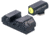 Night Fision Standard Height Night Sight Set, Taurus G3c/GX4, Yellow Front Ring, U Notch Rear, TAU-252-007-YGZG