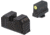 Night Fision Optic Plate + Tritium Ylw Front Sight Combo ACRO to Glock Full Size MOS, Black, GLK-OPBS-ACRO-MOS-YGZX