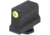 Night Fision Optic Plate + Tritium Ylw Front Sight Combo ACRO to Glock Full Size MOS, Black, GLK-OPBS-ACRO-MOS-YGZX