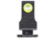Night Fision Optic Plate + Tritium Ylw Front Sight Combo EPS to Glock Full Size MOS, Black, GLK-OPBS-EPS-MOS-YGZX