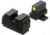 Night Fision Optic Plate + Tritium Ylw Front Sight Combo RMR/507c to Sig P320, Black, SIG-OPBS-RMR-P320-YGZX