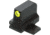 Night Fision Optic Plate + Tritium Ylw Front Sight Combo RMR/507c to Sig P320, Black, SIG-OPBS-RMR-P320-YGZX