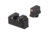 Night Fision Optics Ready Stealth Lower 1/3rd Night Sight Set, Glock 17/19/34 w/ RMR/507c/SRO/ACRO, Orange Front, Black, GLK-001-330-353-OGZG