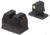 Night Fision Optics Ready Stealth Heckler &amp; Koch Night Sight Set, HK VP9 w/ RMR/507c/508t, Yellow Front Ring, Blank Rear Sight, HAK-127-350-387-YGZX