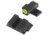 Night Fision Perfect Dot Night Sight Set w/Front, Square Rear, Yellow Front w/Green Tritium, Black Rear w/Green T, Fits Springfield XD/XDM/XD Mod. 2, SPR-226-003-YGZG