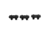 NightForce Knurled Grommets Set for the TS-82 Spotter, Black A282
