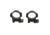 NightForce Standard Duty Rifle Scope Ring Set, Black, 30mm,1.0in,Medium A417