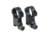 NightForce Standard Duty Rifle Scope Ring Set,Black,30mm,1.5in,Extra High A419