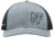 NightForce Trucker Hat, w/ NF Offset Logo, Black/Grey, A520