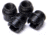 Nighthawk Custom Grip Screw Bushings, Carbon, Fully Machined, Standard, 4-pack, SP0150