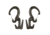 Nite Ize Figure 9 Carabiner Tensioning Tool, Black, Small, 2 Pack w/ Rope C9S-03-TP01