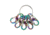 Nite Ize KeyRing Locker S-Biner Stainless Steel, Spectrum, KRGSM-07-R3