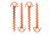 Nite Ize Orange Screw Small Ultimate Ground Anchor - 4 Pack