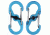 Nite Ize S-Biner Plastic MicroLock 2pk Translucent Blue LSBPM-03T-2R3