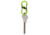 Nite Ize S-Biner Plastic MicroLock 2pk Translucent Lime LSBPM-17T-2R3