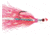No Alibi Alien Jig Inshore Series, Style AJPP, Pearl Red Skirt, 3/8 oz Transparent Head, NA-AJPP-3/8
