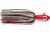 No Alibi Alien Jig Offshore Series, Glow Red/Black Skirt, 4 oz Red Head, NA-AJR4