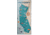 Nomadix Original Towel, California Map Towel, 30in x 72.5in, NM-CAMP-102