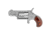North American Arms Mini Revolver, .22 Long Rifle, 1.12in Barrel, X-Large, Fixed, Stainless Frame, Wood Grip, 5 Round Cylinder, NAA22LR