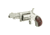 North American Arms Mini Revolver, .22 Long Rifle, 1.65in Barrel, X-Large, Fixed, Stainless Frame, Wood Grip, 5 Round Cylinder, NAA22LLR