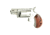 North American Arms Mini Revolver, .22 Winchester Magnum Rimfire, 1.12in Barrel, Fixed, Stainless Frame, Ported Wood Grip, 5 Round Cylinder, NAA22MSP